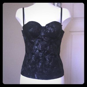 Black Bustier Corset Top